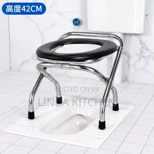 Foldable Stainless Steel Potty Seat/Chair