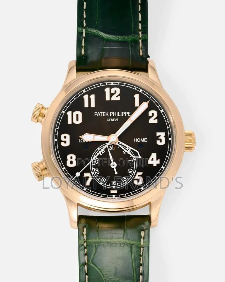 Patek Philippe Calatrava Pilot Travel (Rose Gold With Black Dial)
