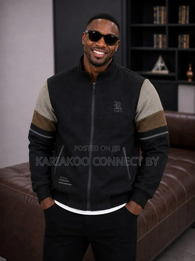 Premium Men's Casual Color-Block Zip Jackets