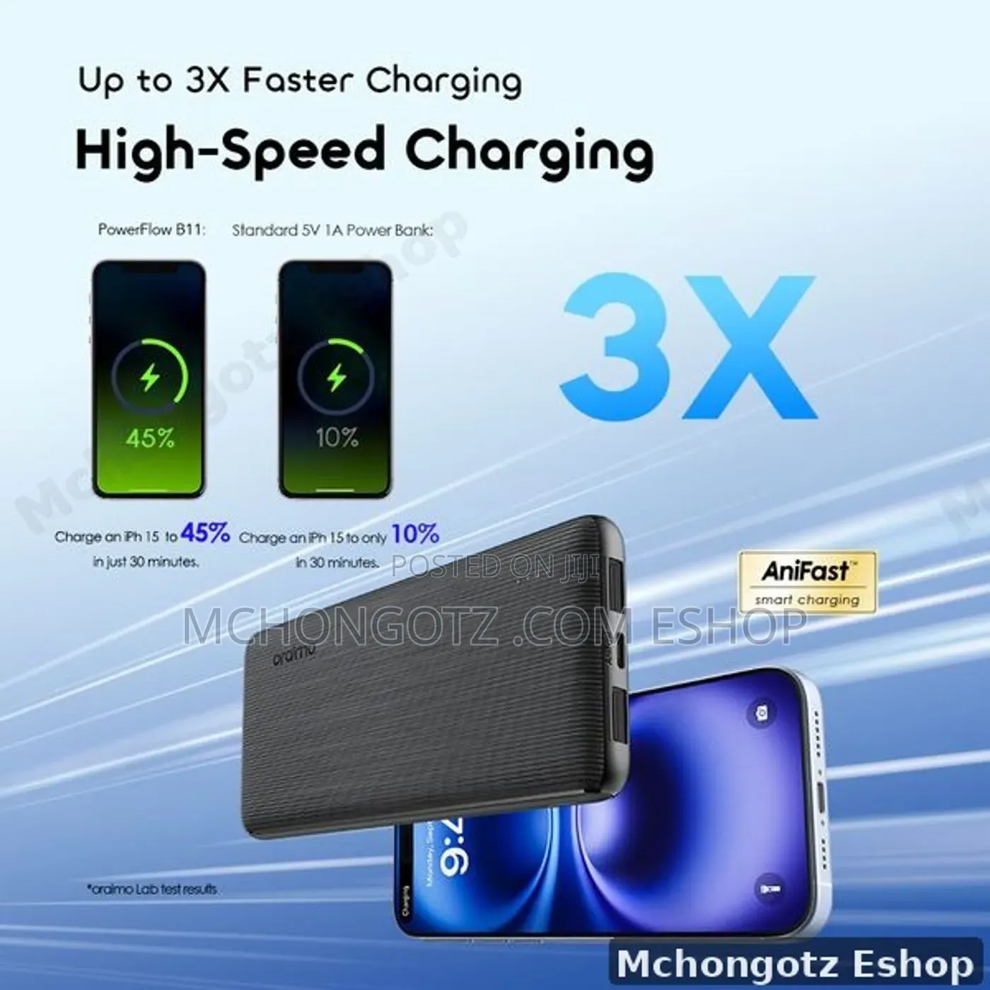 Oraimo PowerFlow B11 OPB-1102 10000mAh 15W Power Bank Type-C