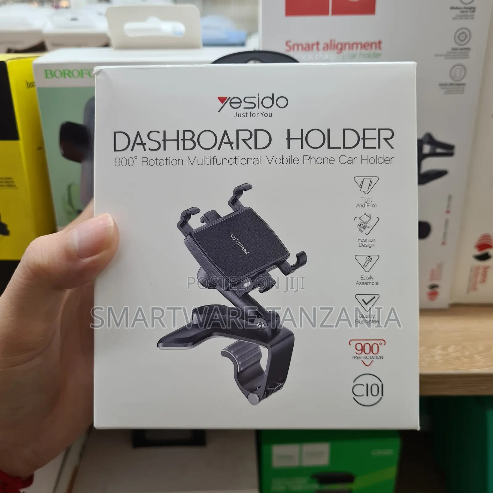 Yesido Dashboard Holder 900° Rotation Mobile Phone Holder