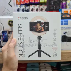 Yesido Wireless Ring Light Selfie Stick With Adjustable Tripod, 42cm
