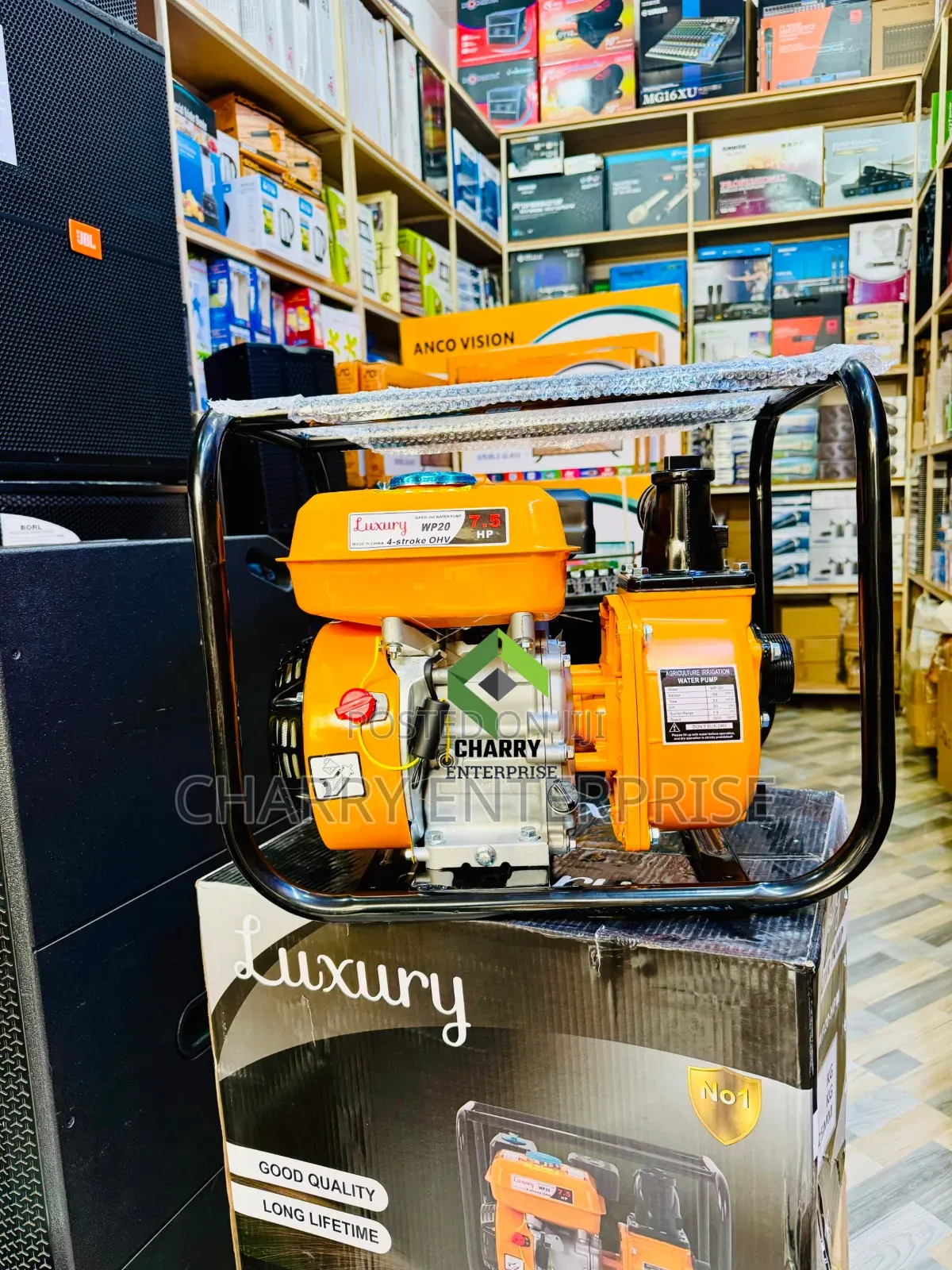 Luxury Gasoline Gas Water Pump 2 Inch 7.5HP Irrigation, Moving Water