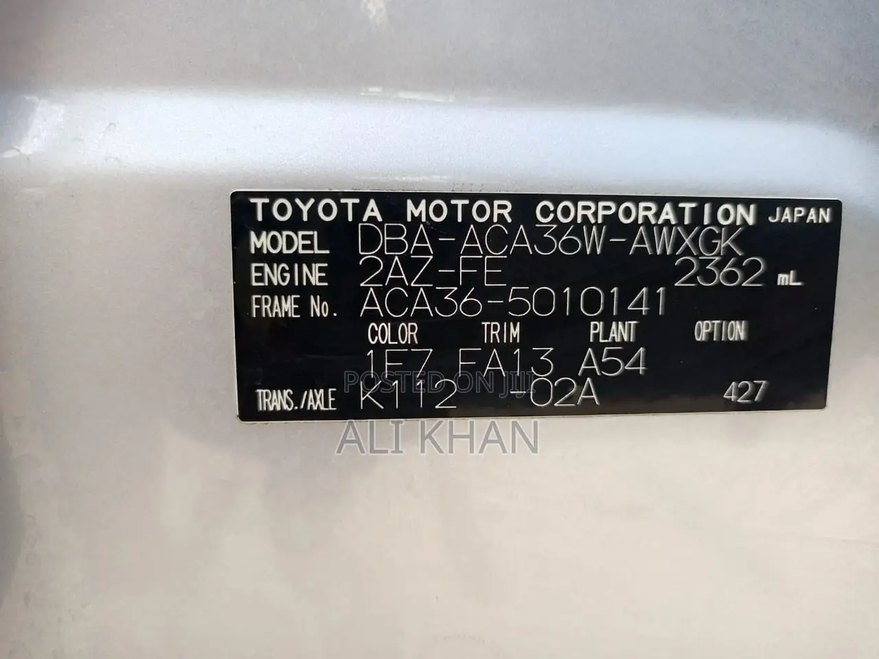 Toyota RAV4 2.0 4x4 2006 Silver