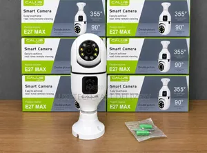 CALUS E27 MAX Smart WiFi Bulb Camera – Dual Lens 355° PTZ