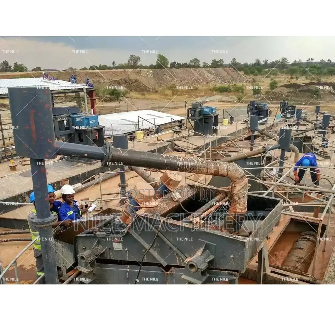 CIL Gold Leaching Tank Carbon in Leach Process Mining Equipment 100TPH
