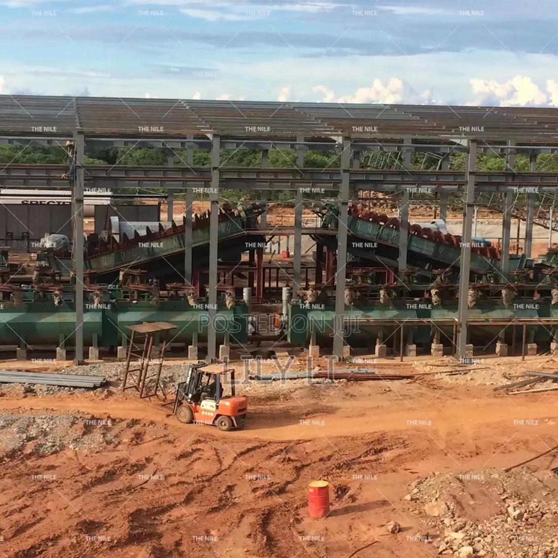 CIL Gold Extraction System Carbon in Leach Process 100TPD Complete Set
