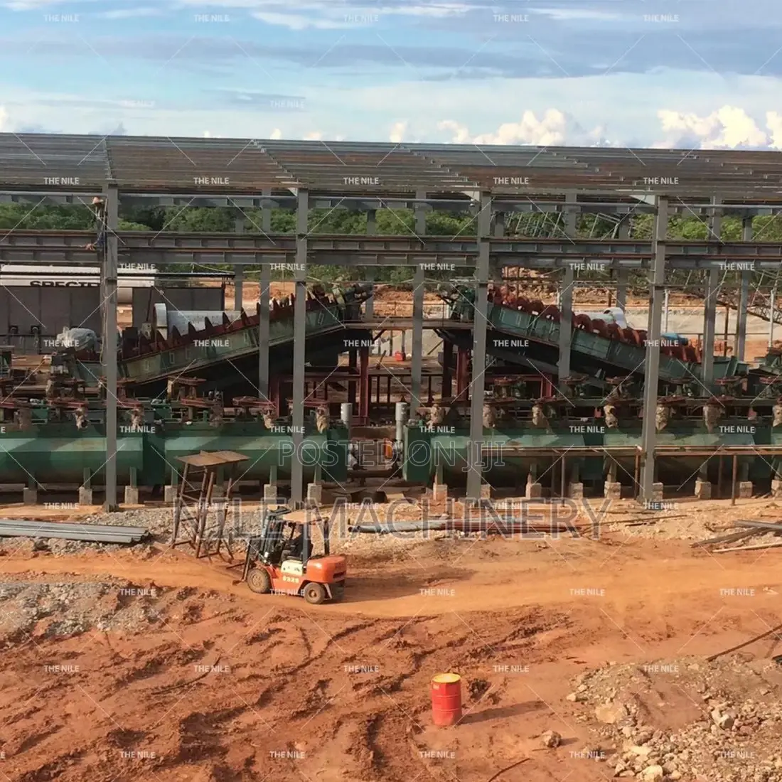 CIL Gold Extraction System Carbon in Leach Process 100TPD Complete Set