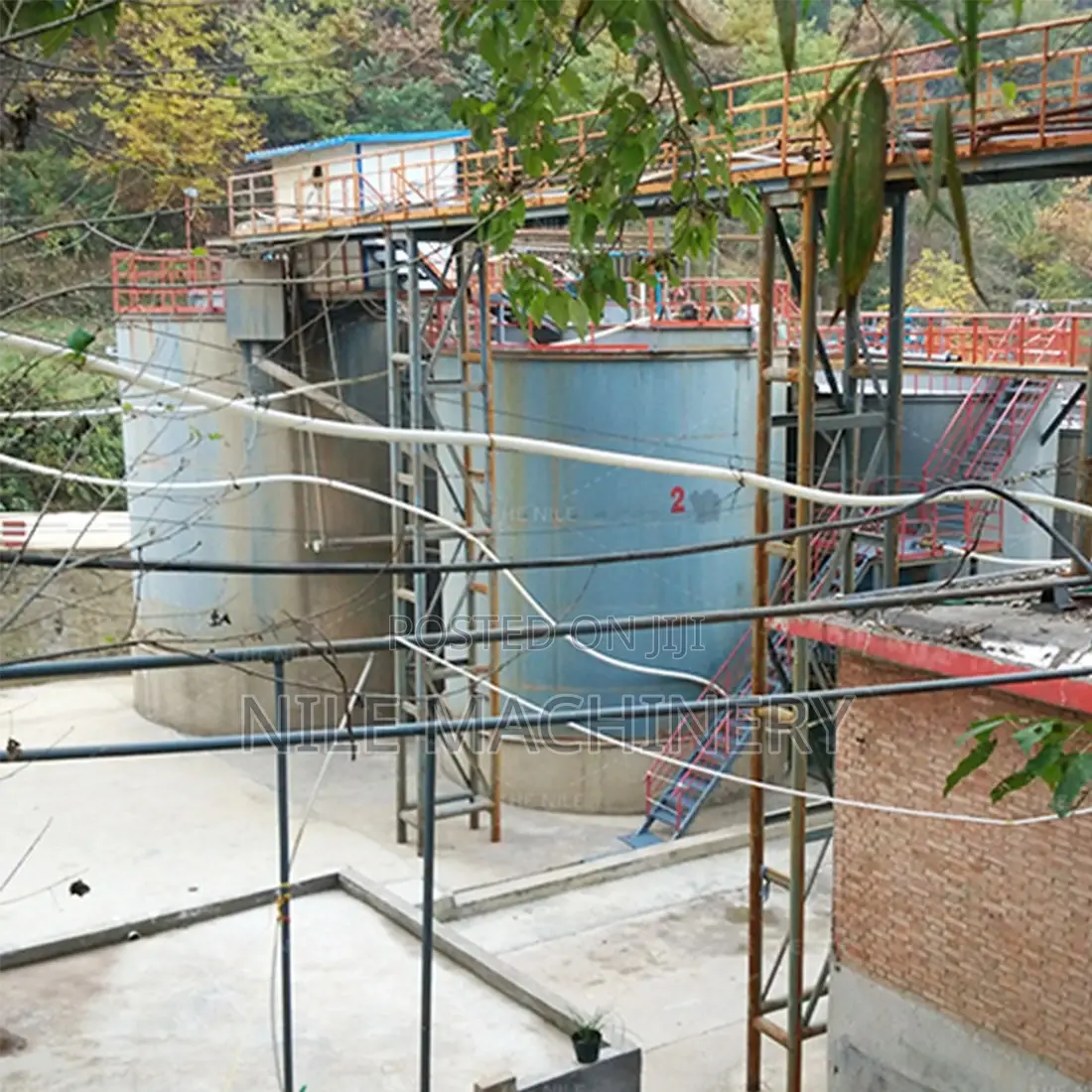 Heavy CIL Leaching Tank Gold Mine Cyanide Mining Processing Plant