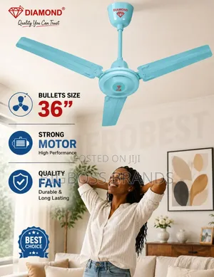 Diamond  Ceiling Fan 36 Size [36 Inches]