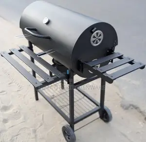 Barrel-Style Charcoal BBQ Grill