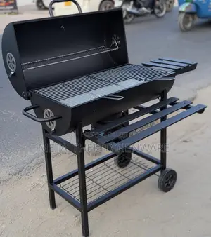 Barrel-Style Charcoal BBQ Grill