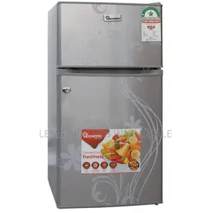 90 Litres Double Door Direct Cool Fridge, Silver- Rf/222