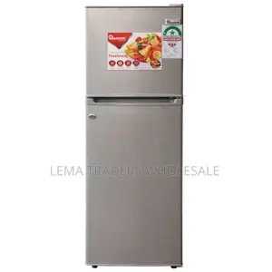 128 Liters Double Door Direct Cool Fridge, Silver- Rf/173