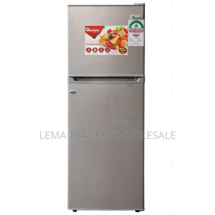 128 Liters Double Door Direct Cool Fridge, Silver- Rf/173