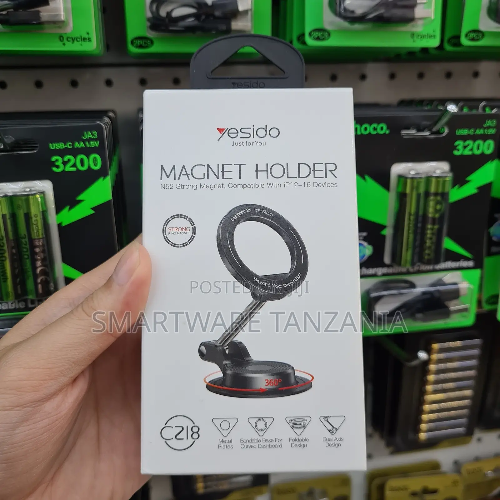 Yesido C218 Magnet Holder With N52 Strong Magnet for iP12-16 Devices