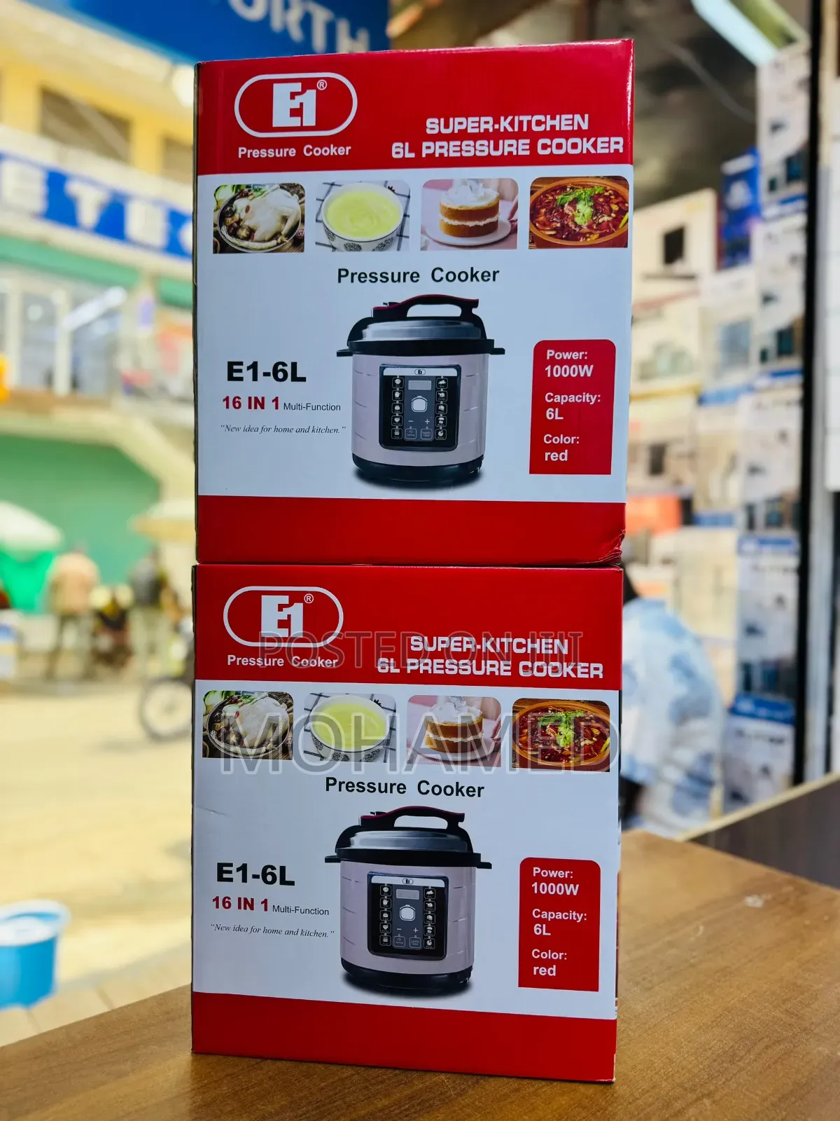  E1 Pressure Cooker – 6 Litres 