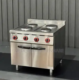 Commercial Electric Range Cooker 4 Plate With Cabinet