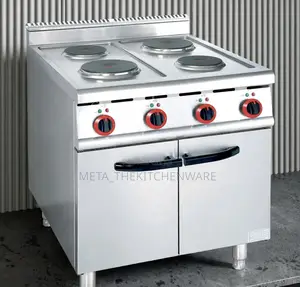 Commercial Electric Range Cooker 4 Plate With Cabinet
