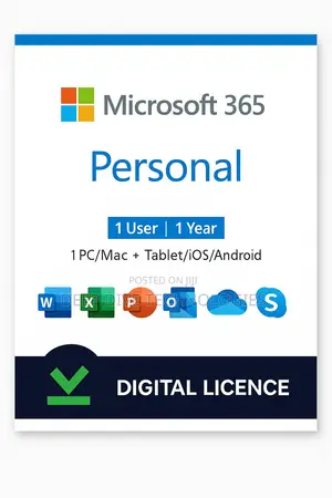 Microsoft 365 for One Person With 1TB Cloud Storage.