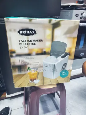 Brinax BX 600 Portable Ice Maker –Countertop Machine 12kg/Day for Home