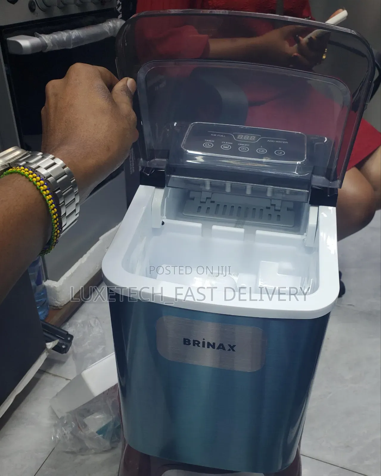 Brinax BX 600 Portable Ice Maker –Countertop Machine 12kg/Day for Home