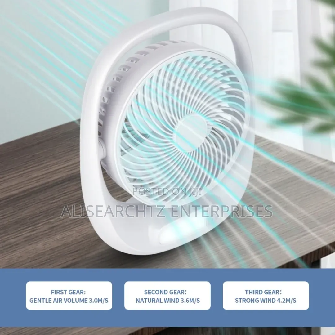 Portable Min Manual Desk Fan Rechargeable