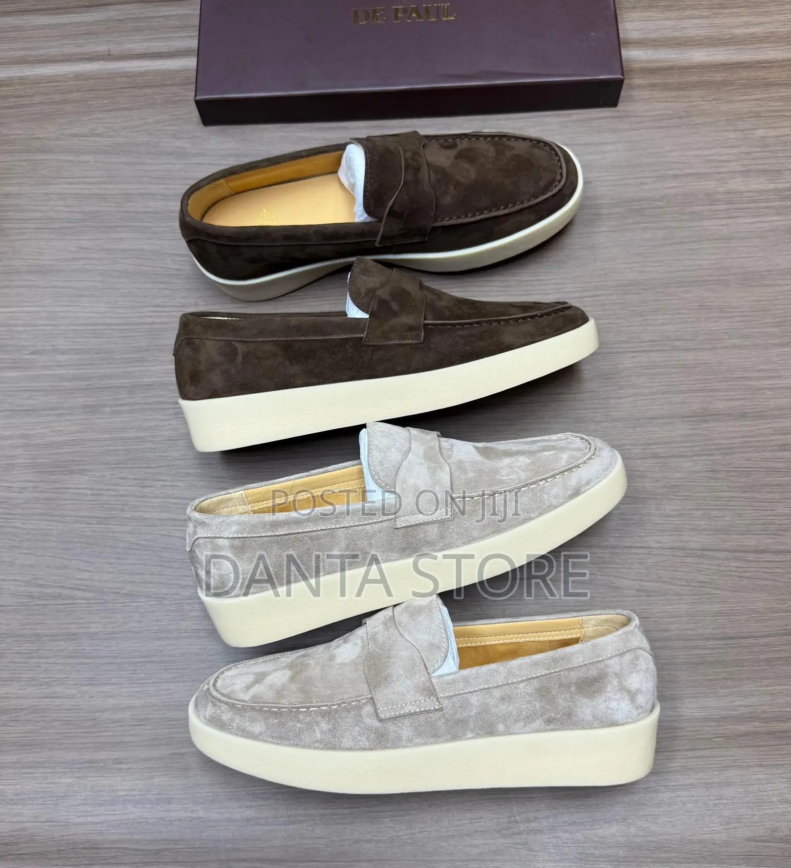 Suede De Paul Penny Loafers