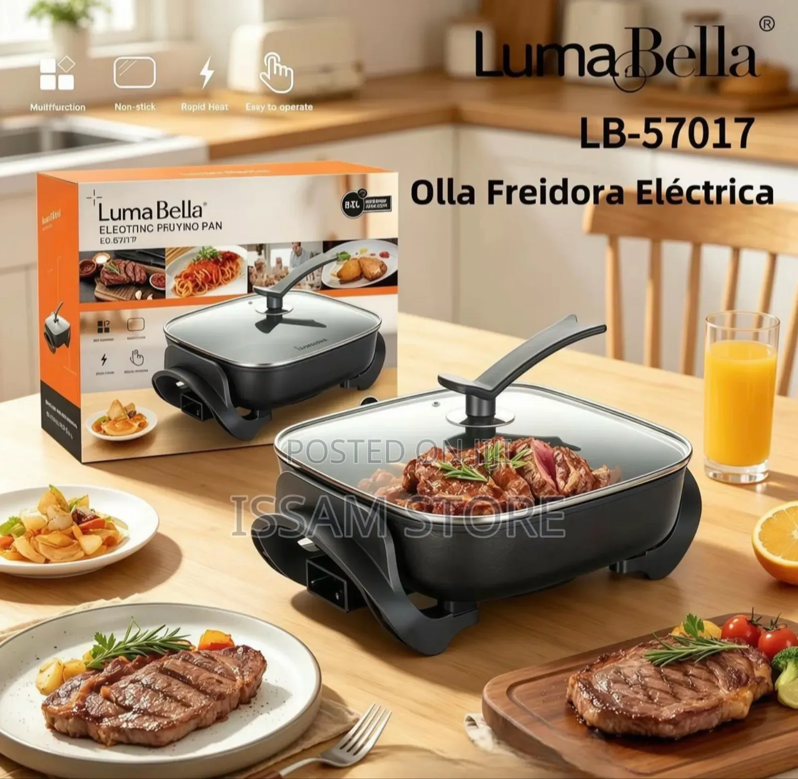 Lumabella Electric Frying Pan