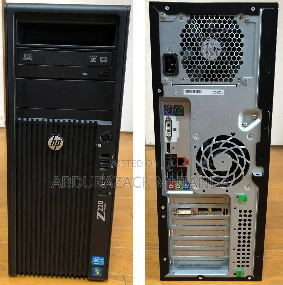 Desktop Computer HP Z220 8GB Intel Xeon HDD 500GB