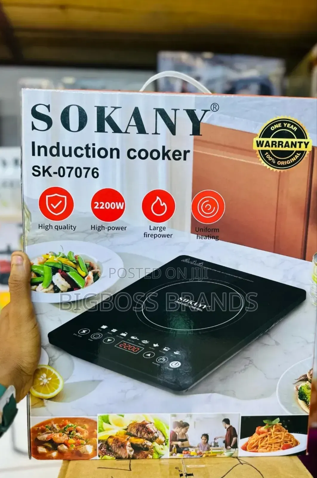 Sokany Induction Cooker 2200 Watts Sk 07076