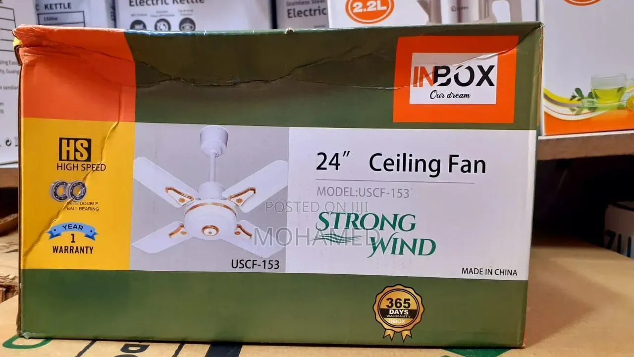 🔥 Inbox Ceiling Fan — Size 24” 🔥