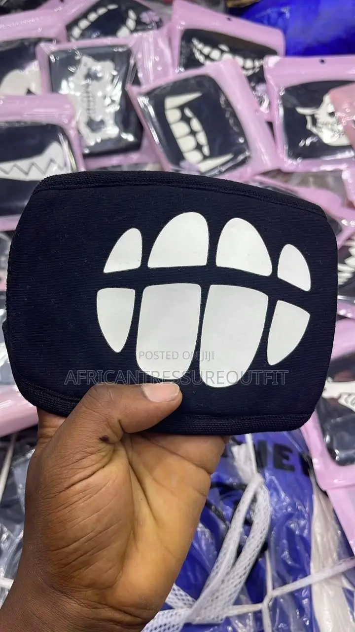 Black Novelty Reusable Cotton Face Mask Washable Collection