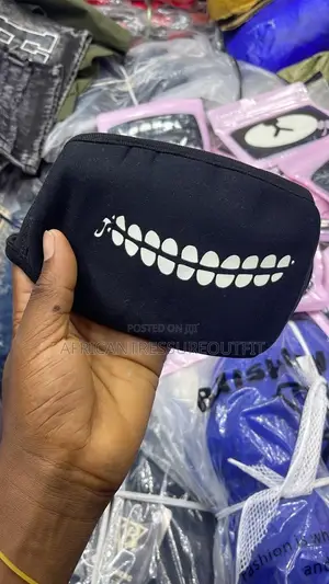 Black Novelty Reusable Cotton Face Mask Washable Collection
