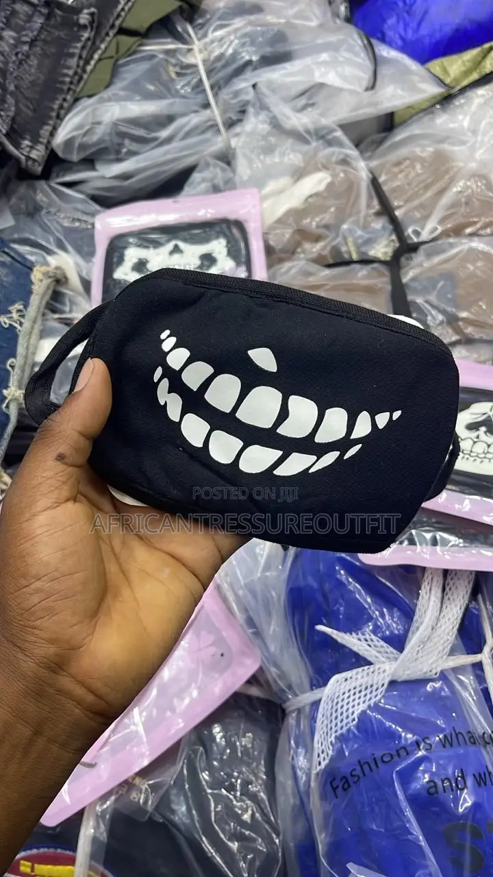 Black Novelty Reusable Cotton Face Mask Washable Collection