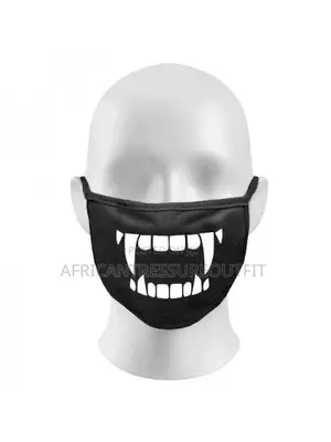 Black Novelty Reusable Cotton Face Mask Washable Collection