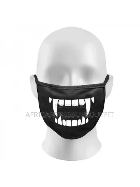 Black Novelty Reusable Cotton Face Mask Washable Collection