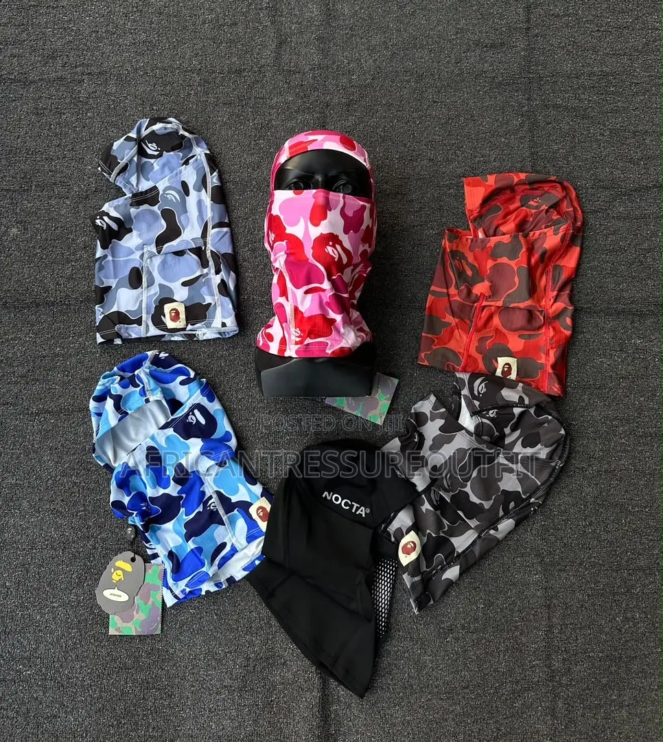 A Bathing Ape Abc Camo Balaclava Signature Ape Head Logo Patch
