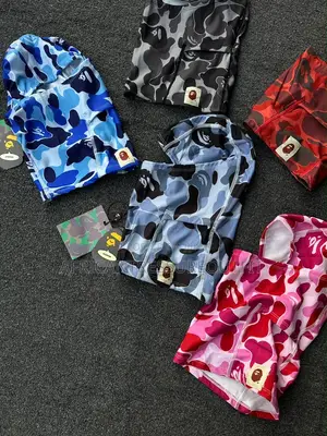 A Bathing Ape Abc Camo Balaclava Signature Ape Head Logo Patch