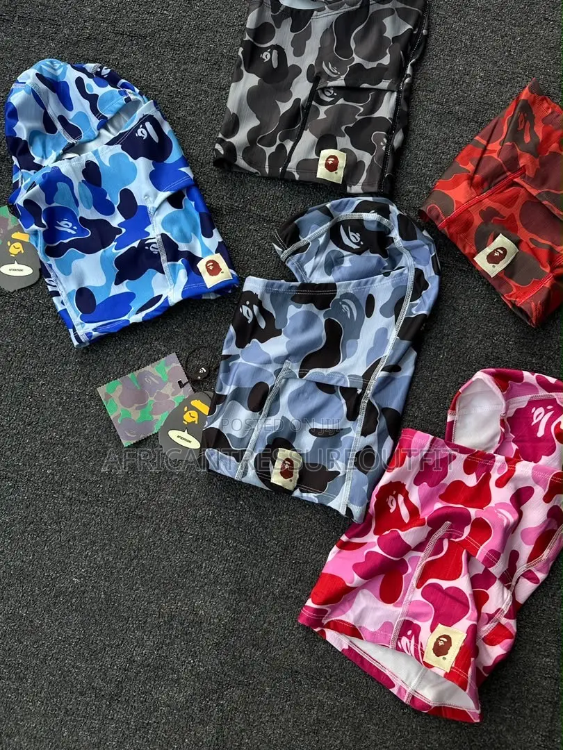 A Bathing Ape Abc Camo Balaclava Signature Ape Head Logo Patch