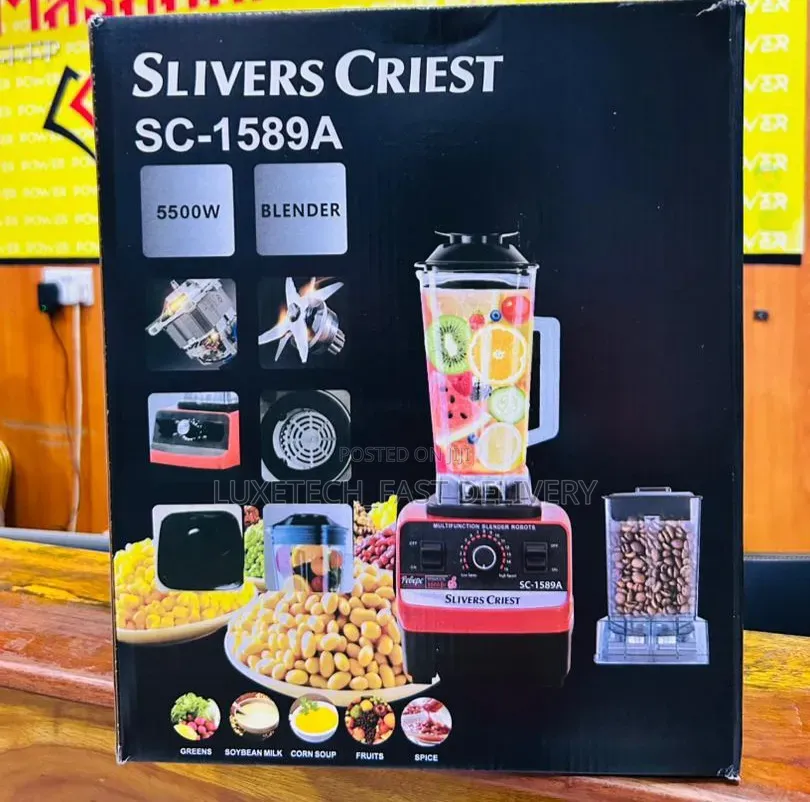 Silver Crest Blender 2.5 Liters Heavy Duty 2-in-1 With Grinding Jar