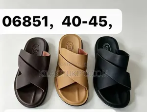 Model:06853 Leather Material Sandals