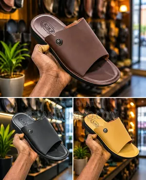 Model:06853 Leather Material Sandals