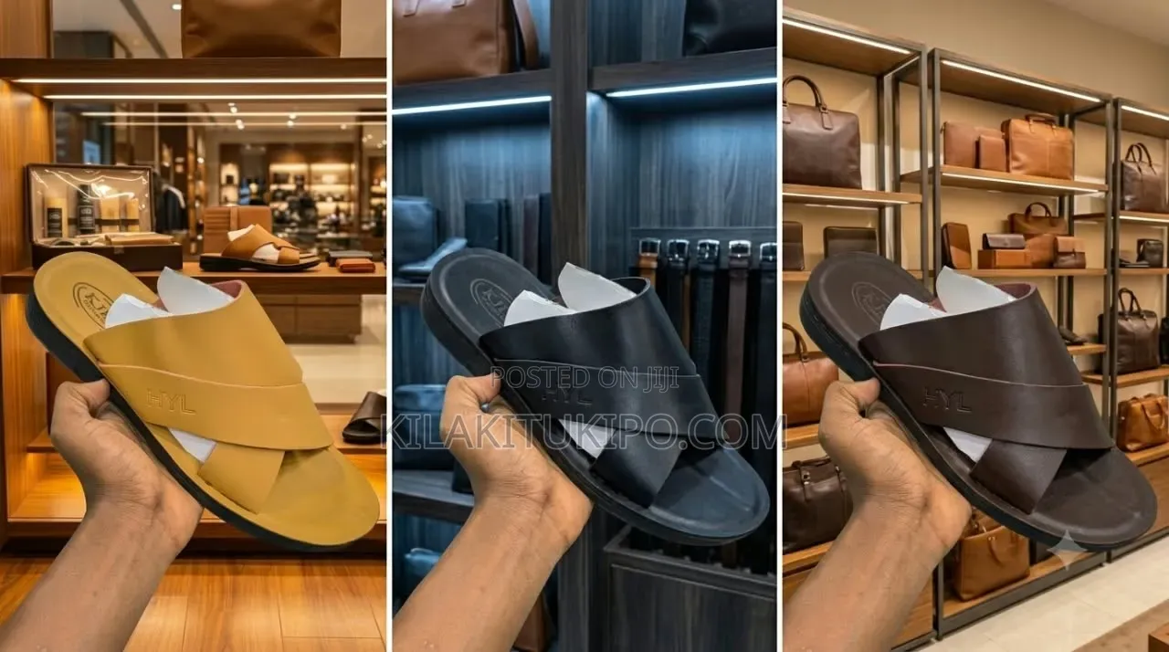 Model:06853 Leather Material Sandals