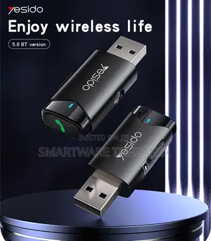 Yesido USB Transmitter Wireless Aux Audio Adapter, Bluetooth 5.0