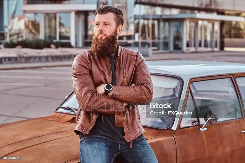 Brown Leather Coat