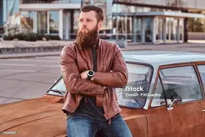 Brown Leather Coat