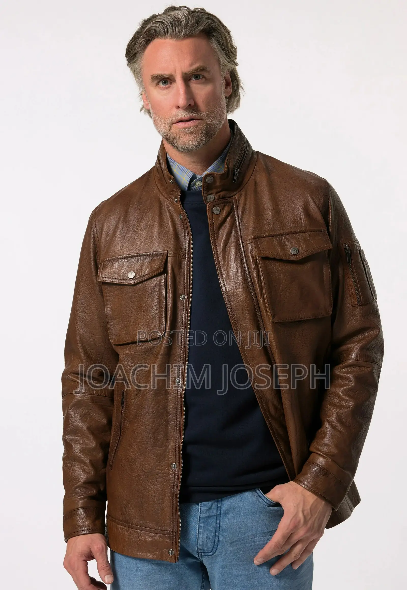 Brown Leather Coat