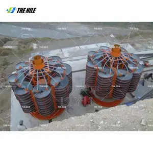 Large Size Spiral Chute 5 Turns Iron Sand Chromite Ore Separation