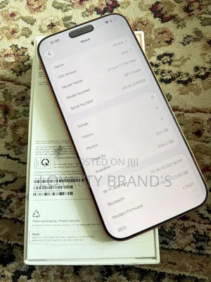 New Apple iPhone 17 Pro Max 512 GB Orange